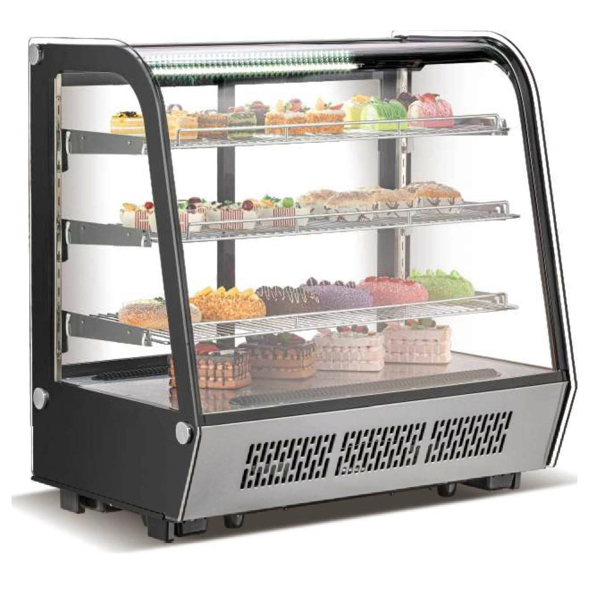 Vitrina Refrigerada Curva MIGSA CW-145R | 145 L | 4 Niveles