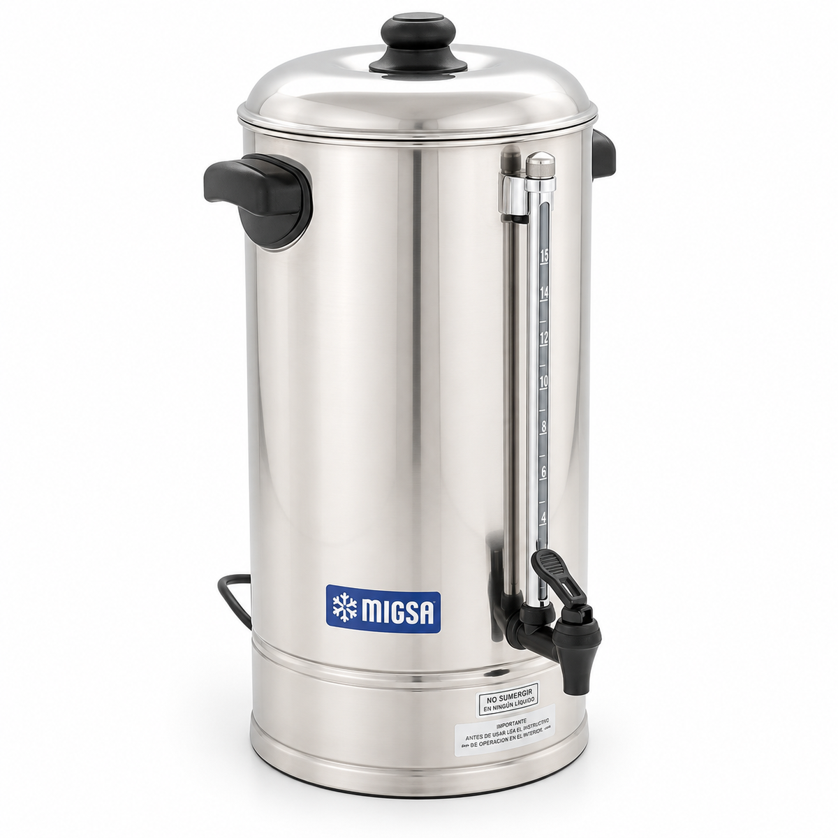 Cafetera Percoladora MIGSA CP-15 | 15 L | 90 Tazas
