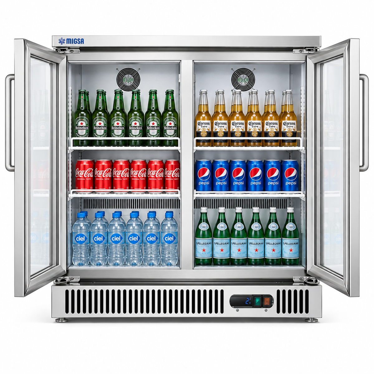 Refrigerador Contrabarra MIGSA SG250 | 2 Puertas | 250 L