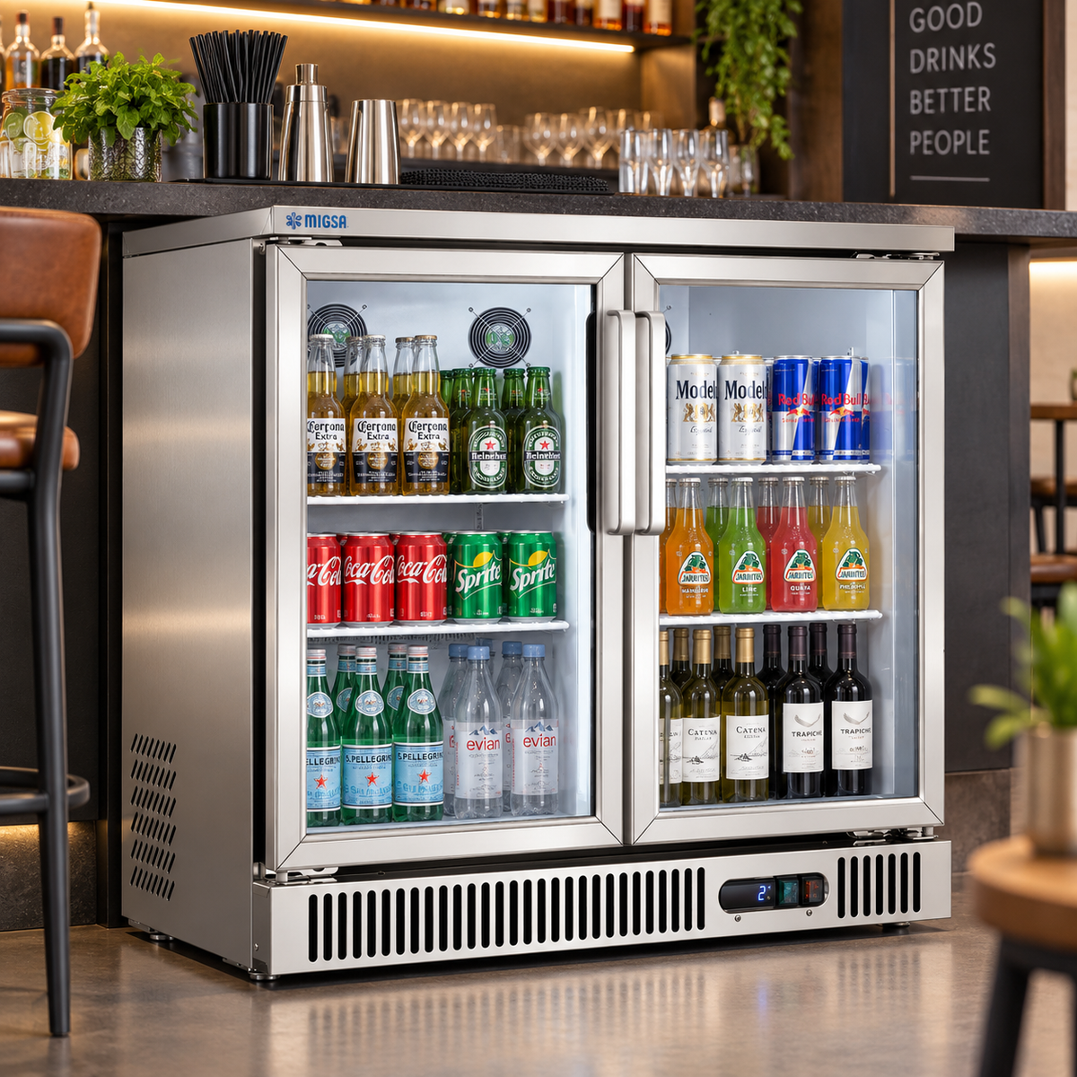 Refrigerador Contrabarra MIGSA SG250 | 2 Puertas | 250 L
