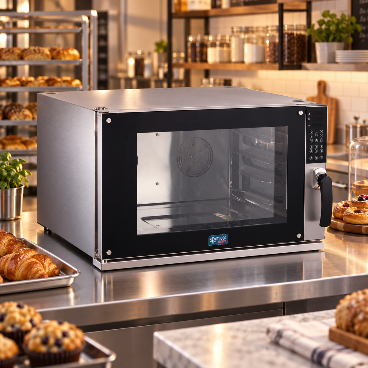 Horno de Convección Digital con Vapor MIGSA Select HDM-800