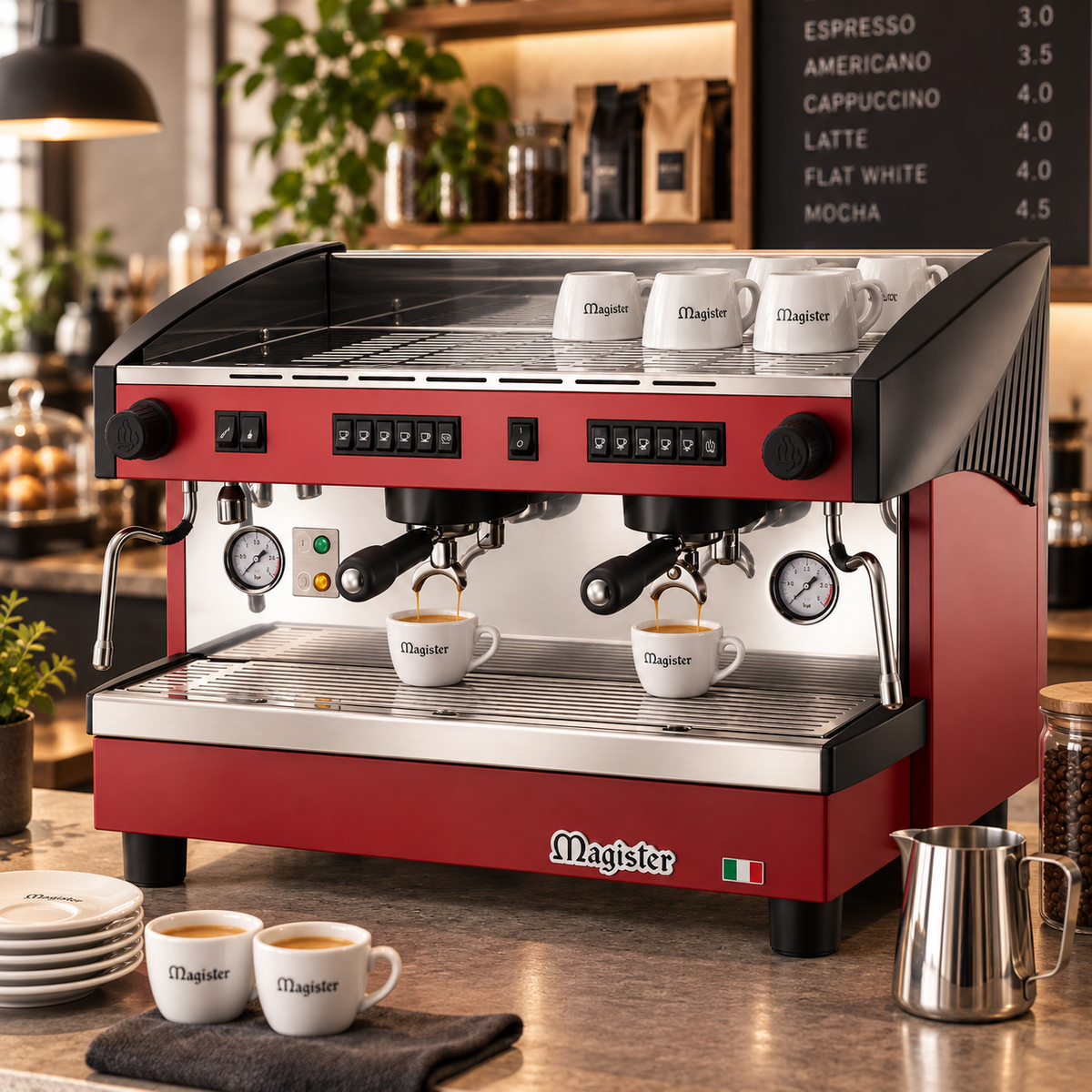 Cafetera Espresso Automática Magister STILO ES100 | 2 Grupos