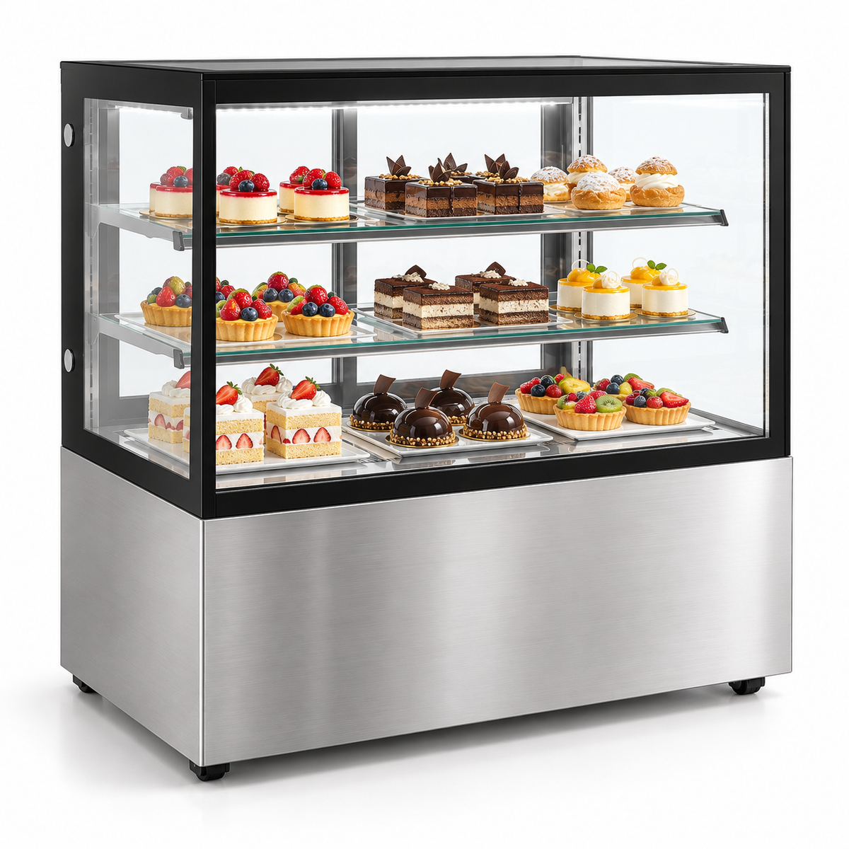 Vitrina Refrigerada MIGSA GN-900R2 | 338 L | Cristal Recto