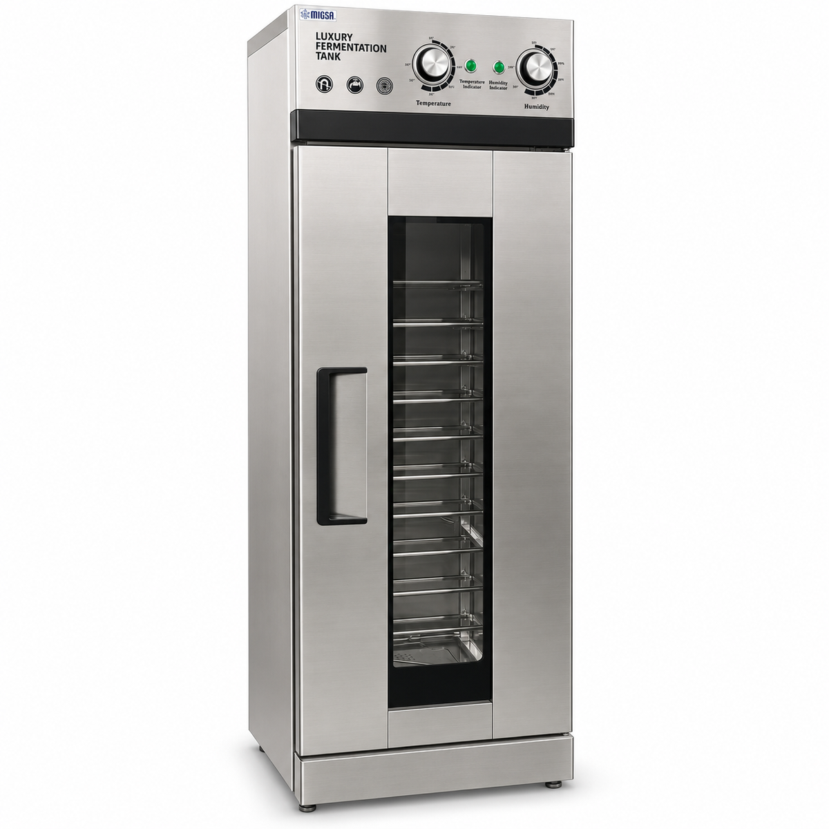 Fermentadora para Panadería MIGSA FJ-16G | 16 Charolas 45 × 65 cm