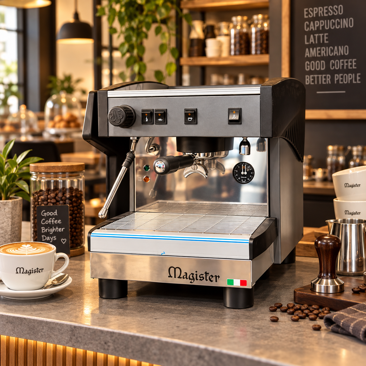 Cafetera Espresso Profesional semiautomática Magister STILO MS60 | 1 Grupo | 127 V