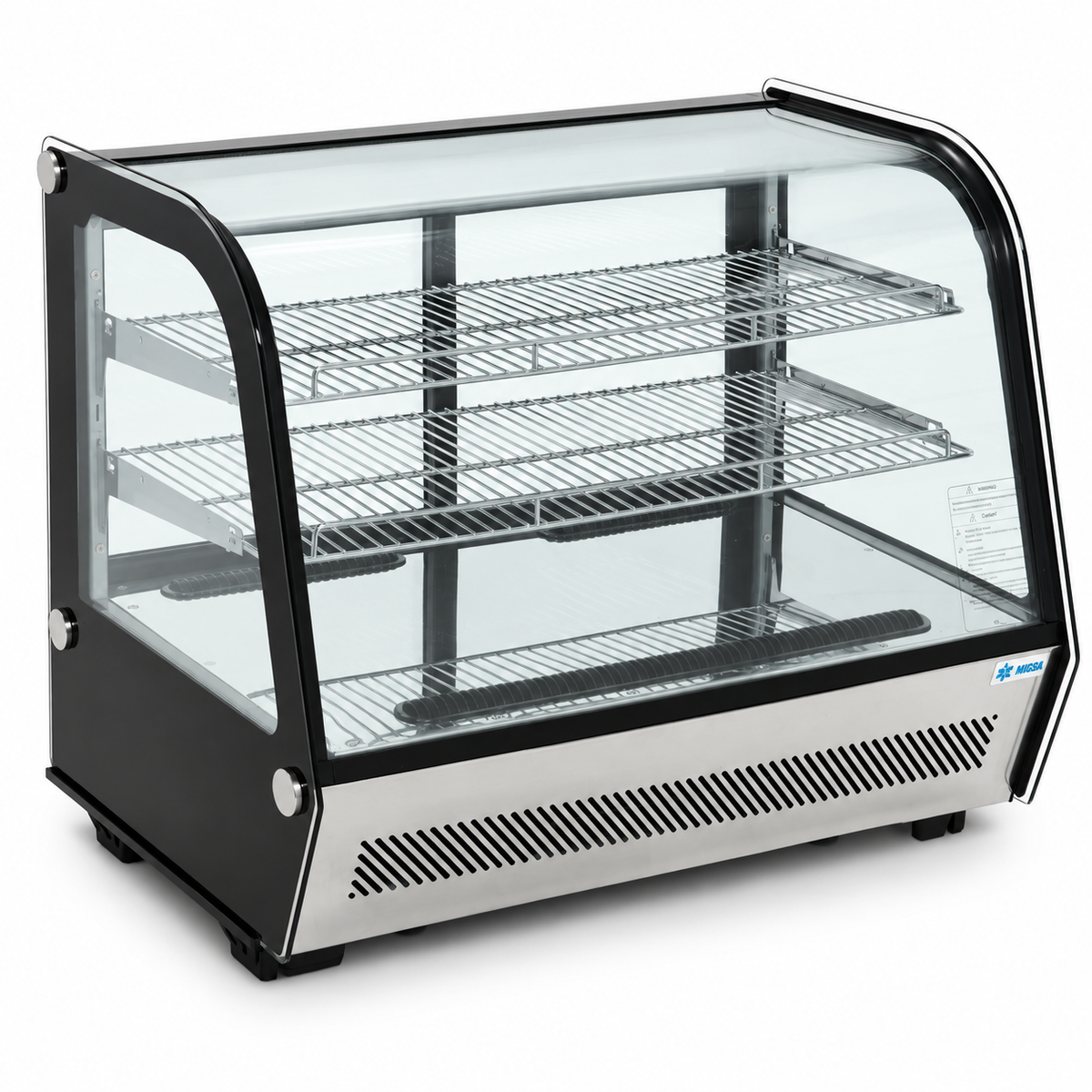 Vitrina Refrigerada Cristal Curvo MIGSA RTW-160L4 | 160 L | Antiempañante