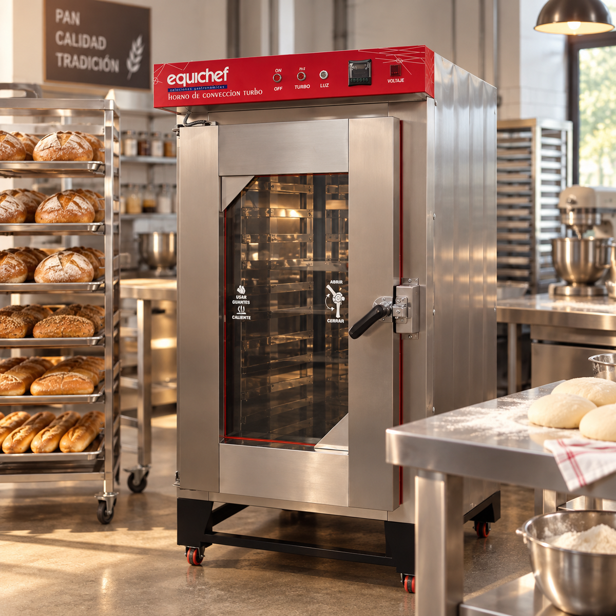 Horno Turbo de Convección Equichef HTE12D | 12 Charolas 65 × 45 cm