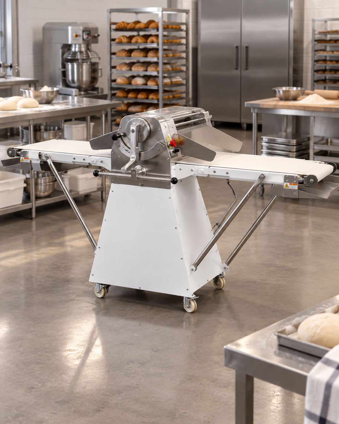 Laminadora de Masa MIGSA DQ-650C | Banda Reversible 63 cm | 6.5 kg