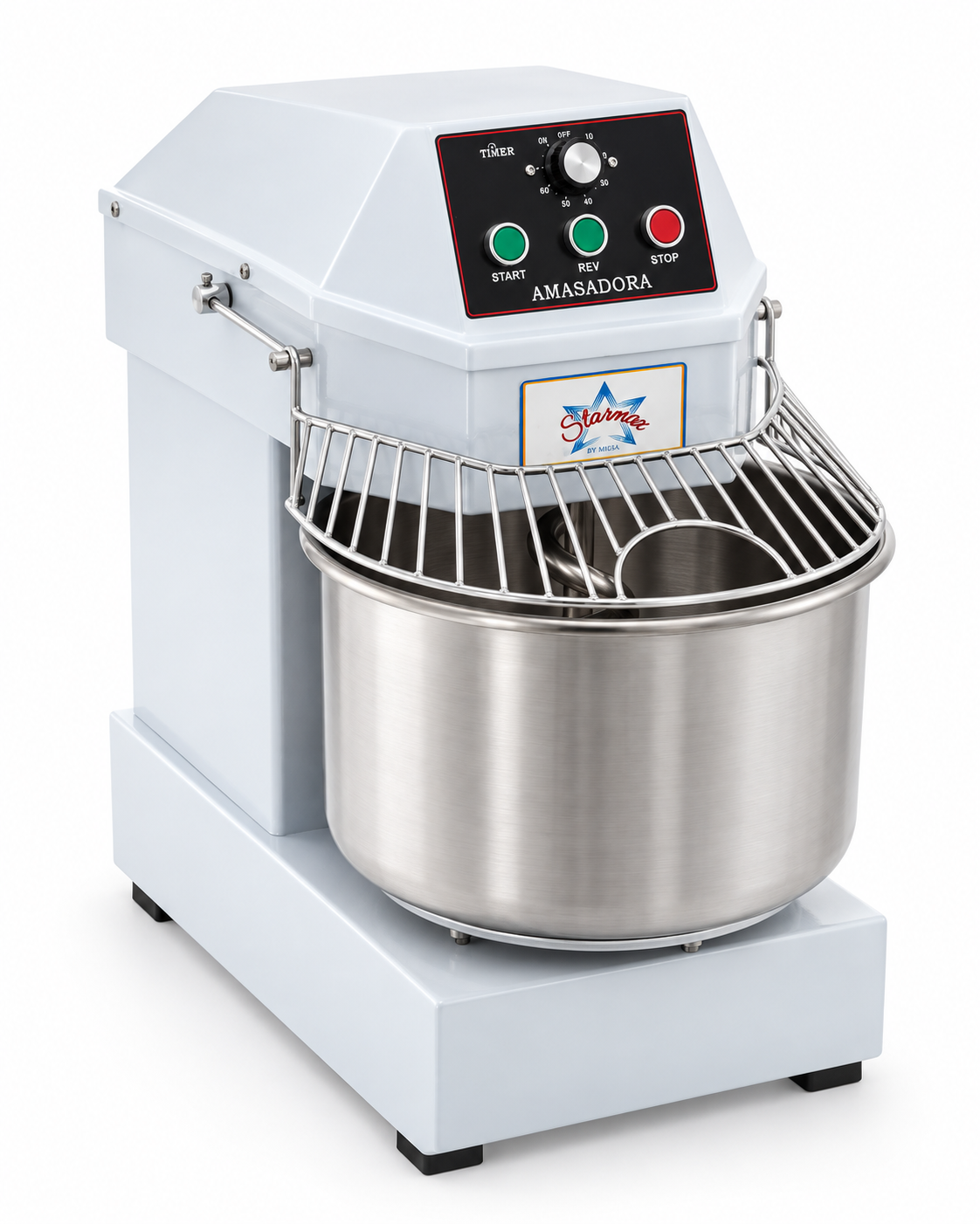 Amasadora Espiral MIGSA HD-40A/110 | 40 L | 15 kg Harina | 2 HP | 110 V