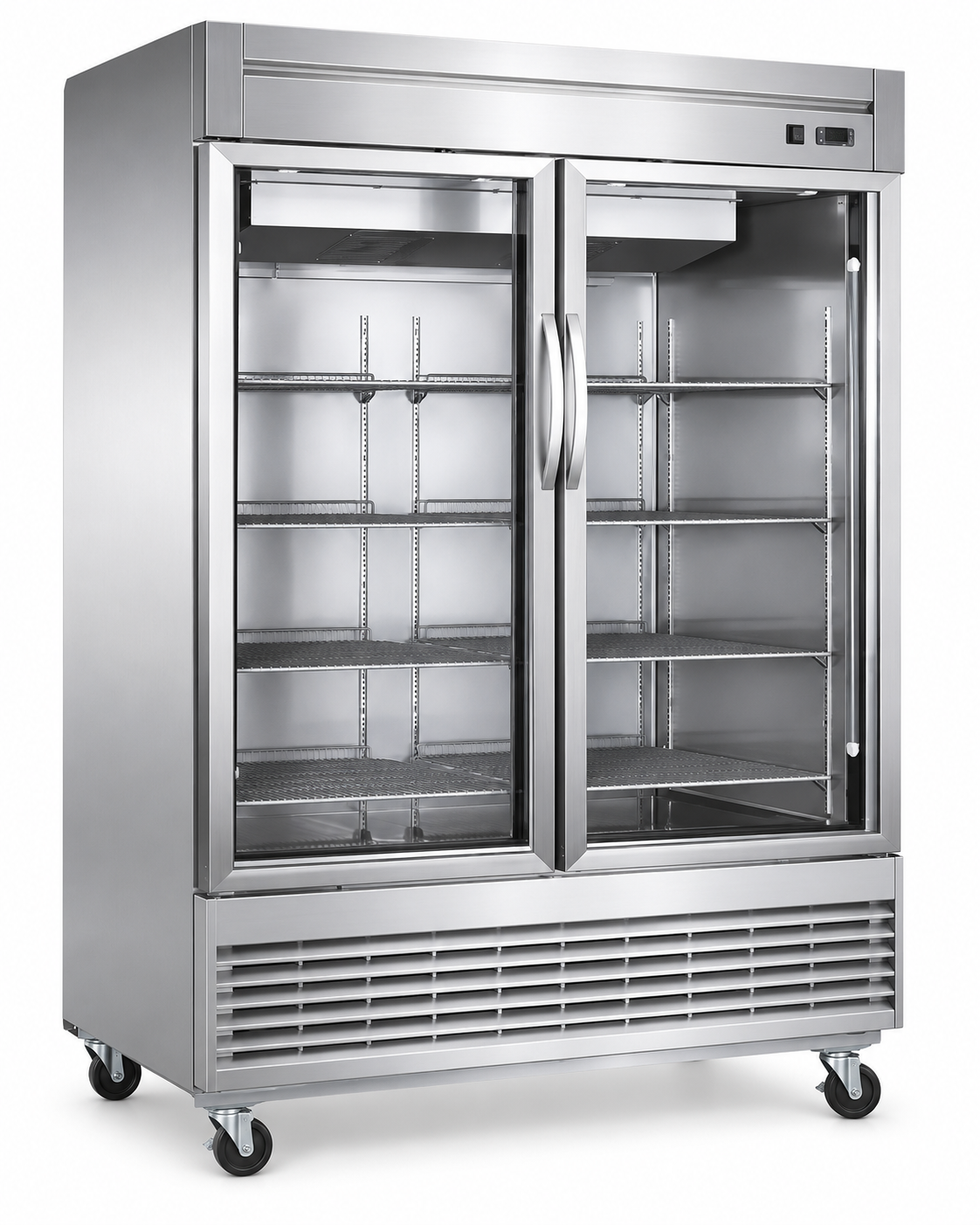 Congelador Vertical MIGSA UR-54F-2G | 47 pies³ | 2 Puertas de Cristal | 1350 L