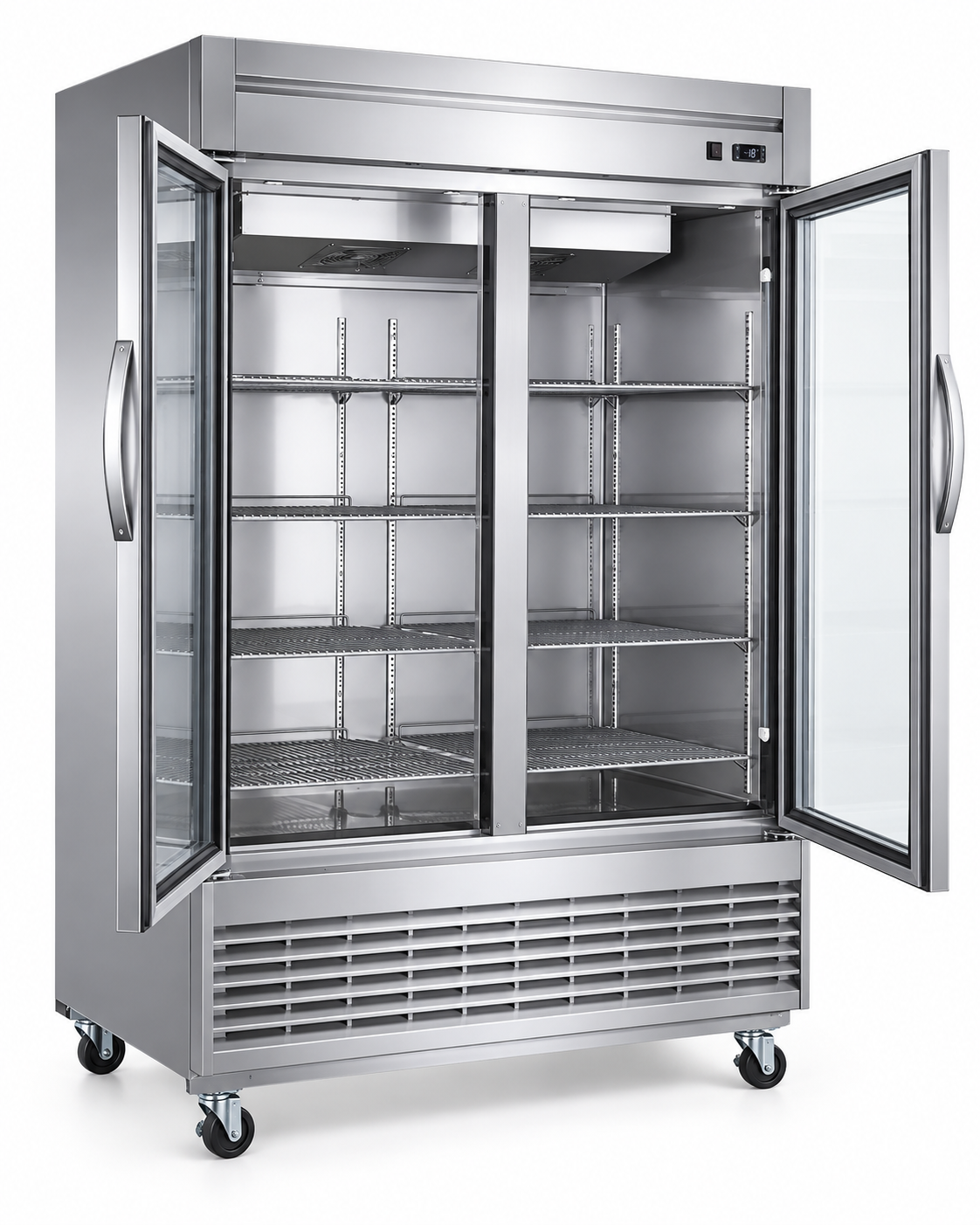 Congelador Vertical MIGSA UR-54F-2G | 47 pies³ | 2 Puertas de Cristal | 1350 L