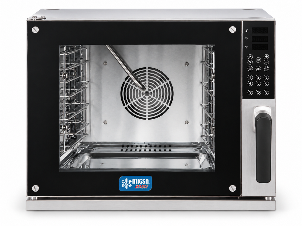 Horno de Convección Digital con Vapor MIGSA Select HDM-600/220 | 4 Charolas | 220 V