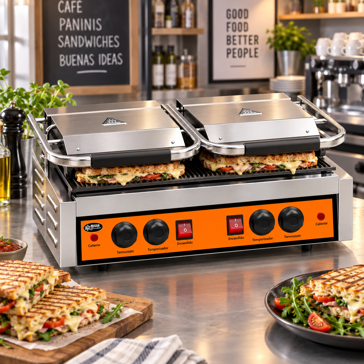 Plancha Panini Doble MIGSA Essential PPME-3 | 110 V