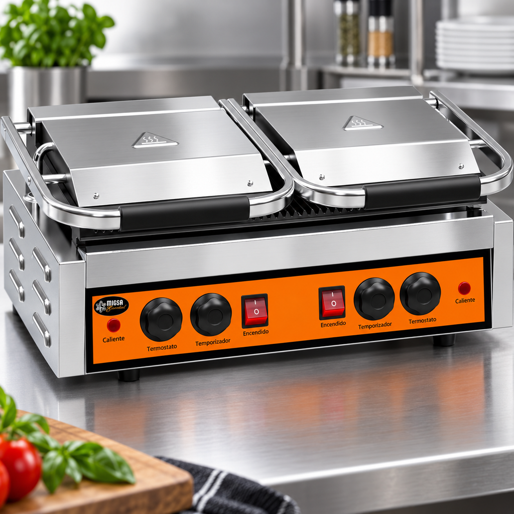 Plancha Panini Doble MIGSA Essential PPME-3 | 110 V