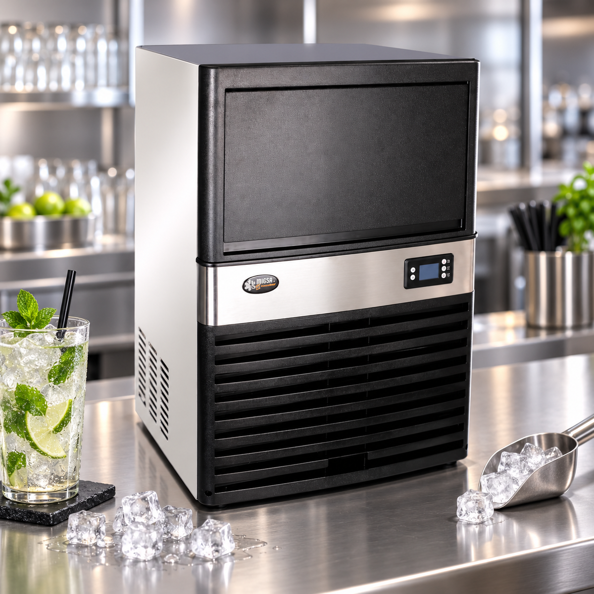 Máquina Fabricadora de Hielo MIGSA Essential FHME-32C | 32 kg/24 h
