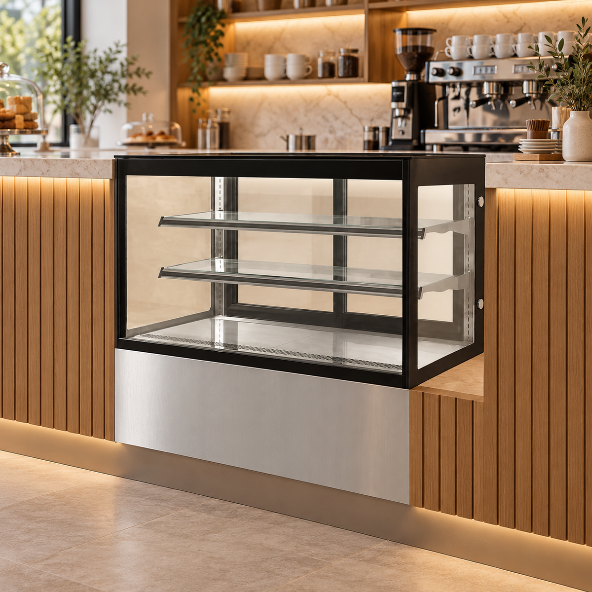 Vitrina Refrigerada MIGSA GN-1500R2 | 580 L | Cristal Recto