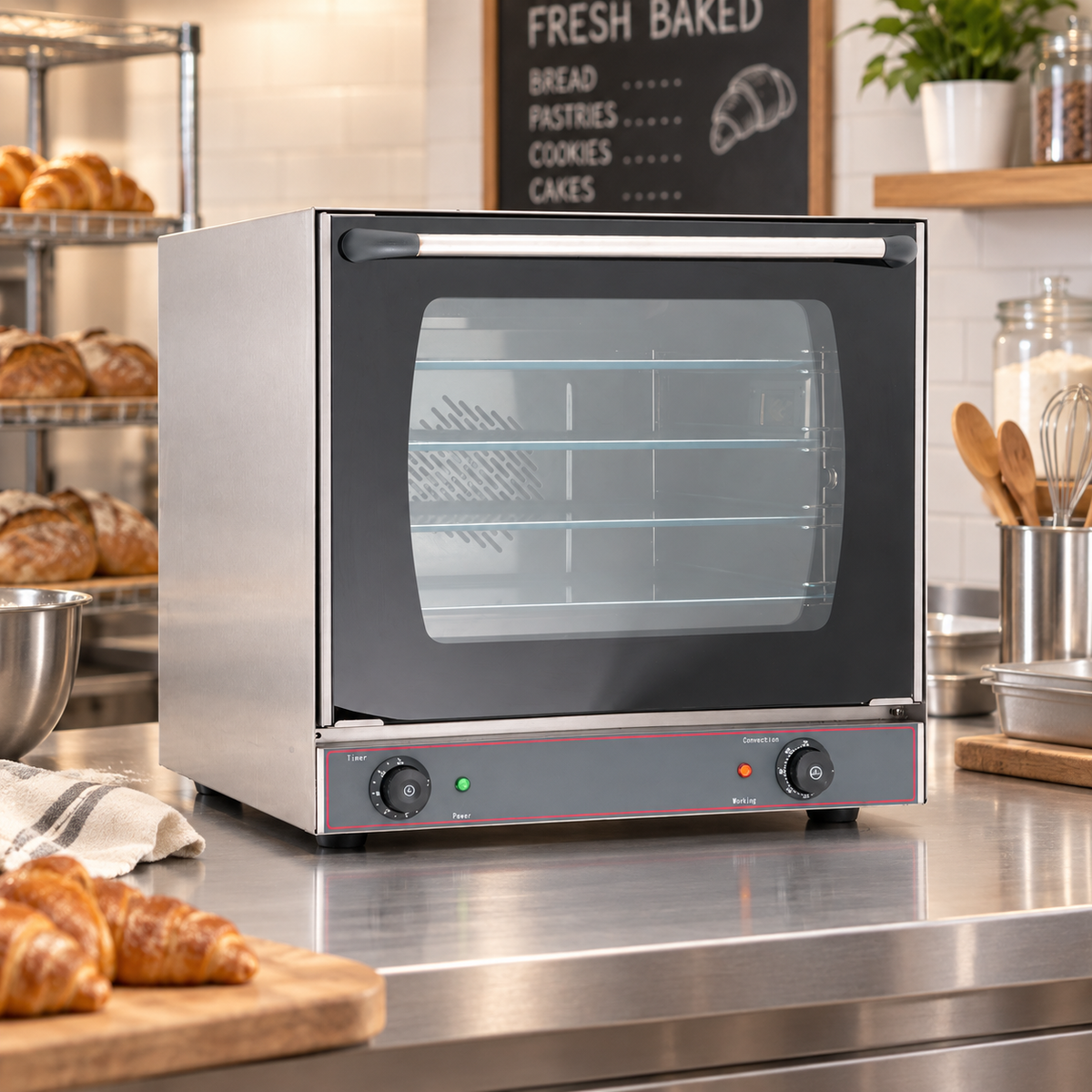 Horno Eléctrico de Convección MIGSA EN-20A | 4 Niveles | 220 V