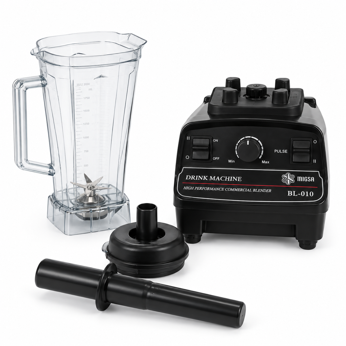 Licuadora Comercial MIGSA BL-010 | 2 L | 2 HP | 28,000 RPM