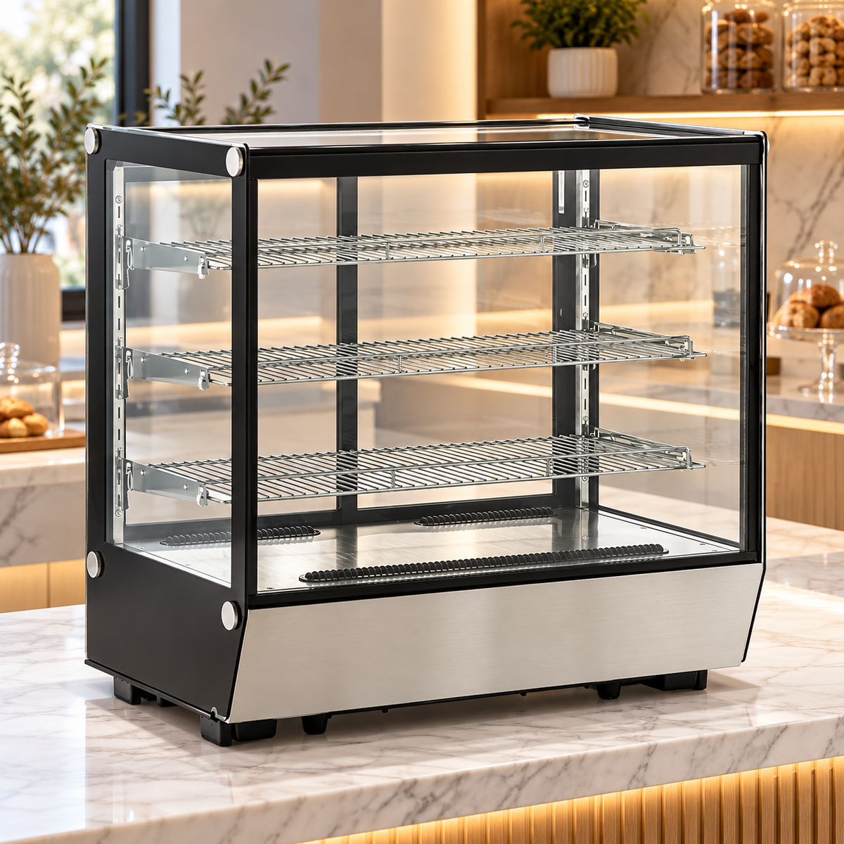 Vitrina Refrigerada MIGSA CW-195 | 195 L | Cristal Recto | 4 Niveles | 110 V